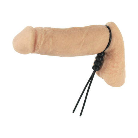 4-Way Adjustable Cock and Ball Tie Black for versatile wear and fit adjustments.