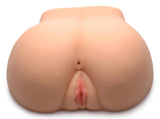 SexFlesh Firm Pussy & Ass Masturbator showcasing realistic skin texture and dual entries for pleasure.