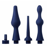 CleanStream Universal 3 Piece Silicone Enema Attachment Set including three unique silicone tips for cleansing.