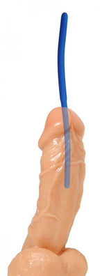 Master Series Urethral Sound Trainer Set Silicone showcased with a flexible silicone sound for safe exploration.