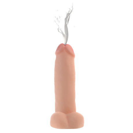 8 Inch Realistic Dual Density Squirting Dildo with realistic detail and a squirting feature for enhanced pleasure