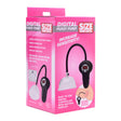 Size Matters Digital Automatic Pussy Pump packaging featuring easy-to-use digital controls and suction display.
