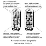 Detailed internal structure of TENGA Flip Zero Electronic Vibration Stroker Black showcasing its unique features.
