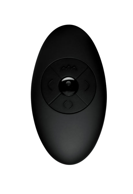 Remote control for Silicone Vibrating and Thrusting Plug with Remote Control, designed for easy pleasure adjustment.