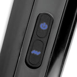 Close-up of the buttons on the Diamond Head 24X Rechargeable Silicone Wand Massager, featuring an on/off toggle.