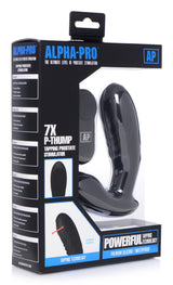 Alpha Pro 7X P-Thump Tapping Prostate Stimulator package showcasing powerful tapping technology