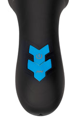 Master Series 10X Turbo Silicone Penis Head Pleaser control buttons for adjustable settings and power.