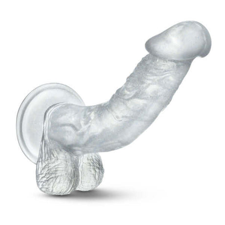 B Yours Sweet N Hard 7 inch clear realistic dildo with strong suction cup base for G-Spot or P-Spot stimulation.