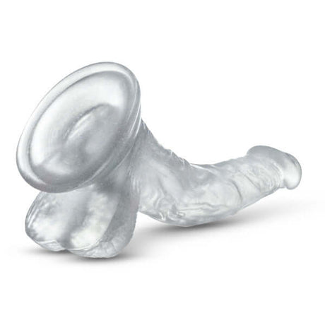 B Yours Sweet N Hard 7" clear realistic dildo with strong suction cup base for versatile use.
