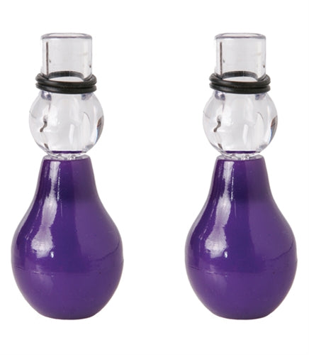 Fetish Fantasy Nipple Erector Set Purple suction pumps designed for sensitive nipple stimulation.