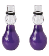 Fetish Fantasy Nipple Erector Set Purple suction pumps designed for sensitive nipple stimulation.