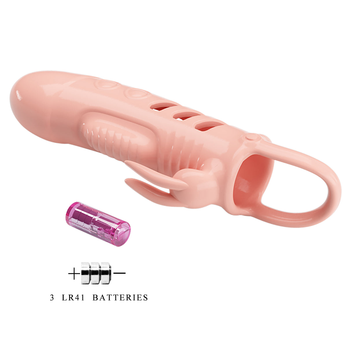 Pretty Love Sloane Vibrating Penis Sleeve Flesh - Image 6