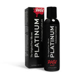 Wet Platinum Luxury Silicone Lubricant 3.1 Oz bottle and box packaging showcasing premium personal lubricant.