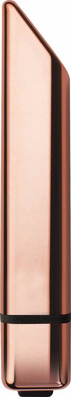 Rocks Off Bamboo 10 Speed Rose Gold Vibrator, elegantly designed with a sleek rose gold finish.