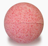 Sexplosion Bath Bombs with Suggestive Cards, pink bath bomb for playful relaxation and intimacy.