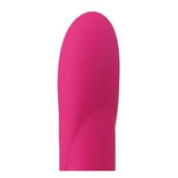 Bonnie & Clyde Rechargeable Rabbit Vibrator in vibrant pink, showcasing its smooth and elegant design for dual stimulation.