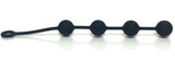 Boneyard Ass Ballz Large Silicone Anal Beads for a weighty backdoor experience with four 2-inch spheres.