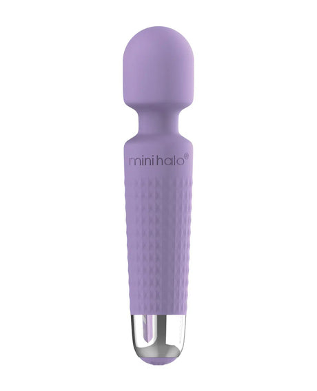 Viben Mini Halo Lilac Rechargeable Wand Massager in a compact, sleek design for deep vibrations and discreet use.