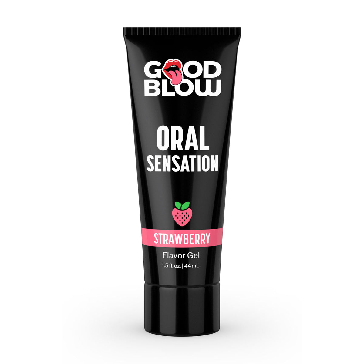 Good Blow Warming Oral Sensation Gel Strawberry packaging showcasing flavor and design for enhanced oral play.