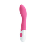 Pretty Love Bishop 30 Function G-Spot Vibrator Pink with a sleek pink design and curved shape for targeted stimulation.