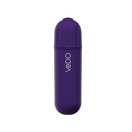 VeDo Nitro Rechargeable Bullet Vibrator 3.25 Inch Purple - compact design for easy portability and targeted stimulation.