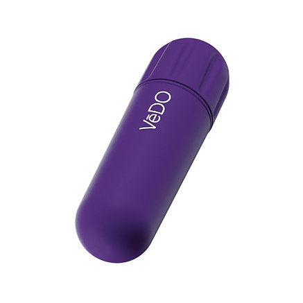 VeDo Nitro Rechargeable Bullet Vibrator 3.25 Inch Purple in sleek design, perfect for discreet pleasure and targeted stimulation.