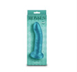 Royals Charlie 6 Inch Silicone Suction Cup Dildo Teal displayed in packaging with a sleek design.