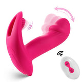 Litty Clitty Remote Control Wearable Vibrator in pink featuring remote control for discreet pleasure and ten vibration modes.