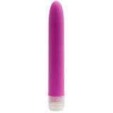 Doc Johnson Velvet Touch 7 Inch Waterproof Vibrator Magenta in vibrant pink color for sensual pleasure.