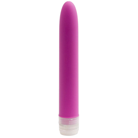 Doc Johnson Velvet Touch 7 Inch Waterproof Vibrator Magenta in vibrant pink color for sensual pleasure.