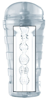 Mistress Brianna Diamond Deluxe Ass Stroker Clear featuring multi-textured tunnel and clear Bioskin TPE material.