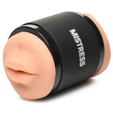 Double Shot Mouth & Ass Stroker Medium showcasing realistic mouth design for dual-entry pleasure.