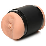 Double Shot Mouth & Ass Stroker Medium showcasing a realistic butthole design for dual-entry pleasure.