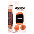 Double Shot Mouth & Ass Stroker Medium product packaging showing mouth and ass openings for dual-entry pleasure.