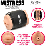 Double Shot Mouth & Ass Stroker Medium product image showcasing textured inner tunnel and open-ended design.