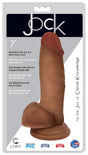 Jock Medium Suction Cup Dildo with Balls 7 Inch packaging showcasing realistic design and features.