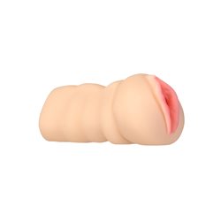 CutiePies Lifeguard Lizzie Vagina Stroker with PowerBullet showing a lifelike design and textured opening.