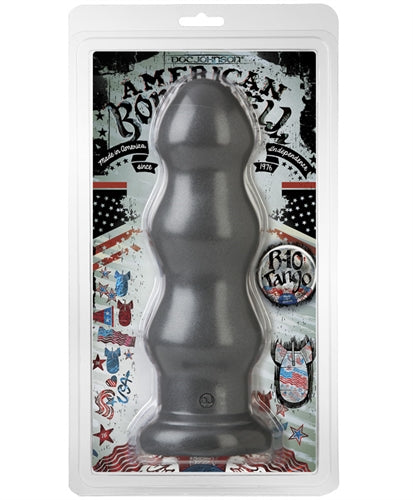 American Bombshell B10 Tango Dildo in packaging showcasing its design and features.
