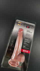 Camtoyz Raw Mylo Ultra-realistic 8 Inch Dildo packaging featuring detailed design and realistic features.
