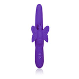 CalExotics Posh Fluttering Butterfly Vibrator Purple with soft silicone and butterfly design for dual pleasure.