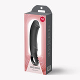 Fun Factory Big Boss G-Spot Vibrator Black packaging showcasing the product design and features.