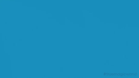 Magic Wand HV-360 Waterproof Rechargeable Massager with a blue background showcasing product's vibrant design.