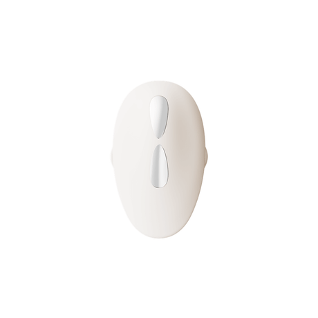 ZALO Deya Wearable Smart Dual Vibrator with App Control in a sleek white design for customizable pleasure.