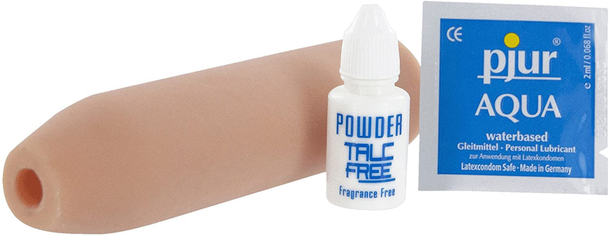 Doctor Love Girth Enhancer Turboskin 6 Inch X 2 Inch with lubricant containers for optimal use.