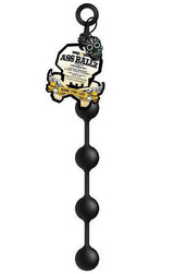 Boneyard Ass Ballz Large Silicone Anal Beads with four 2-inch spheres for a fulfilling backdoor experience.
