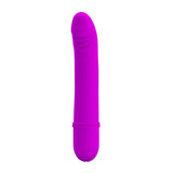 Pretty Love Beck Silicone G-Spot Vibrator Purple showcasing its sleek design and curved silhouette for targeted stimulation.