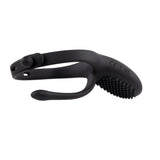 Zero Tolerance Mr Tickler Vibrating Cock Ring Black with adjustable girths and dual motors for enhanced pleasure.