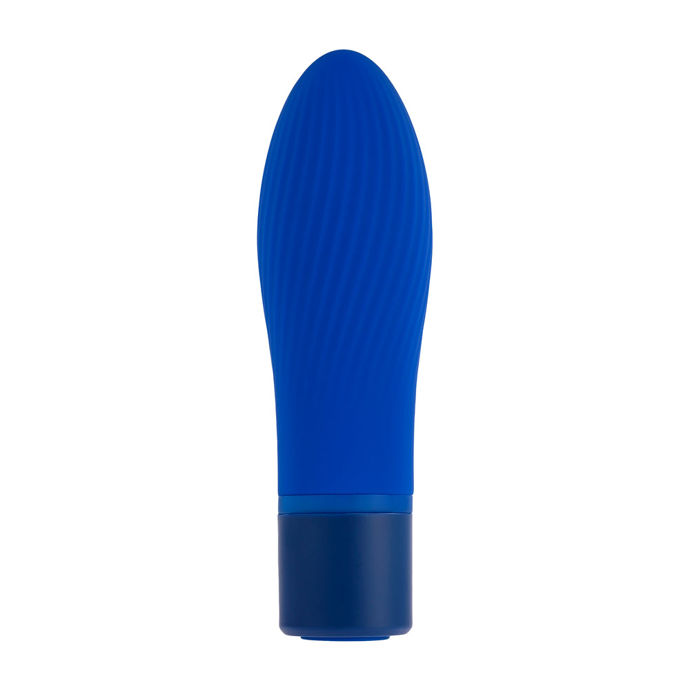 Selopa Cobalt Cutie Rechargeable Bullet Blue is a compact blue vibrator with a textured design for targeted pleasure.
