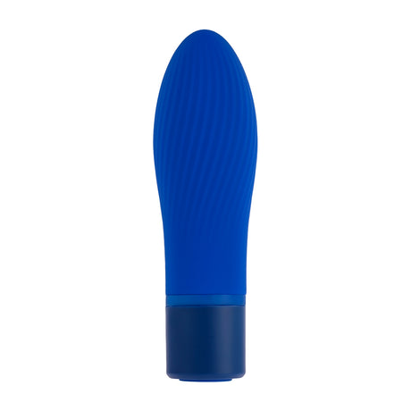 Selopa Cobalt Cutie Rechargeable Bullet Blue is a compact blue vibrator with a textured design for targeted pleasure.
