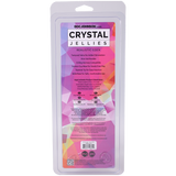 Crystal Jellies Realistic Cock 7 Inches Purple packaging, featuring O-ring harness compatibility and suction cup base.